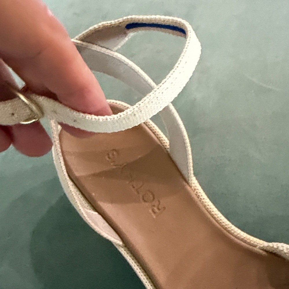 Rothy's Cream Knotted Ankle-Strap Sandals - Picture 3 of 7